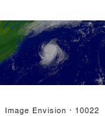 #10022 Picture Of Hurricane Irene Near Cape Hatteras