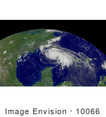 #10066 Picture Of Hurricane Dennis Entering The Gulf Of Mexico