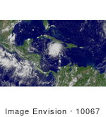 #10067 Picture Of Hurricane Emily By Jamaica