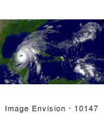 #10147 Picture Of Hurricane Wilma As A Category 4