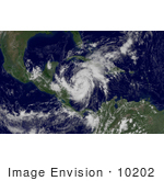 #10202 Picture Of Hurricane Wilma Near Grand Cayman