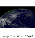 #10448 Picture Of Typhoons Ketsana And Parma And Tropical Depression 22w