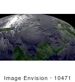 #10471 Picture Of Tropical Storm Claudette