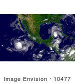 #10477 Picture Of Tropical Storms Claudette And Enrique