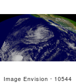 #10544 Picture Of Tropical Depression Kevin