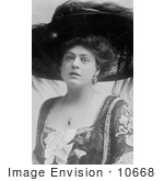 #10668 Picture of Ethel Barrymore in a Plumed Hat by JVPD