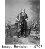 #10707 Picture Of Edwin Booth As Hamlet