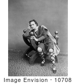 #10708 Picture Of Edwin Booth As Hamlet