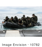 #10782 Picture Of Marines Guiding An Assault Boat