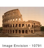 #10791 Picture Of The Roman Coliseum Exterior