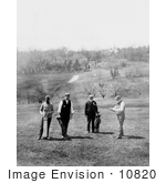 #10820 Picture of Andrew Carnegie Golfing With Friends by JVPD