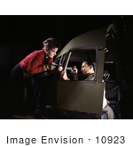 #10923 Picture Of Riveters Assembling An Airplane