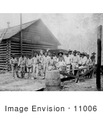 #11006 Picture of a Chain Gang of African American Prisoners by JVPD