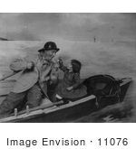 #11076 Picture of a Girl and Man in a Boat by JVPD