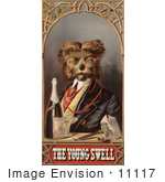 #11117 Picture Of A Dog With Champagne And Tobacco