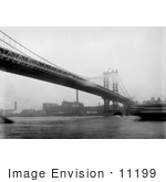 #11199 Picture Of A Ship Near The Brooklyn Bridge