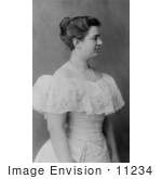 #11234 Picture of Frances Cleveland in a White Dress by JVPD