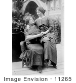 #11265 Picture of Anne Sullivan Macy and Helen Keller by JVPD