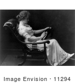 #11294 Picture of Helen Adams Keller Reading by JVPD