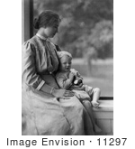 #11297 Picture of Helen Keller With a Little Boy by JVPD