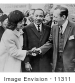 #11311 Picture of Martin Luther and Coretta King With Robert Wagner by JVPD
