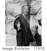 #11313 Picture Of Mlk Speaking To The Press