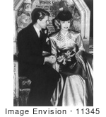 #11345 Picture of Jane Wyman and Ronald Reagan on the Wishing Chair by JVPD