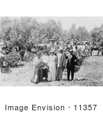 #11357 Picture Of Booker T Washington With A Group Of People