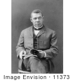 #11373 Picture of Booker Taliaferro Washington Reading by JVPD