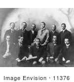 #11376 Picture Of Booker T Washington With A Group Of Men