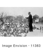 #11383 Picture of Booker T Washington Speaking to Children by JVPD