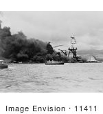 #11411 Picture of the USS Arizona Wreckage by JVPD