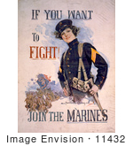 #11432 Picture Of A Female Marine