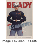#11435 Picture Of Us Marine Man
