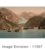 #11507 Picture Of Bondhus Glacier By Lake