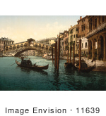 #11639 Picture Of Rialto Bridge Venice Italy