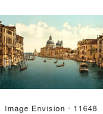 #11648 Picture Of Gondolas Grand Canal Venice Italy
