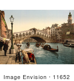 #11652 Picture Of Rialto Bridge Venice Italy