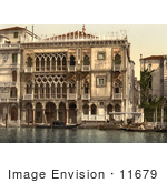 #11679 Picture Of The Golden House Venice Italy