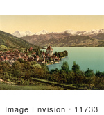 #11733 Picture Of Oberhofen Village In Switzerland