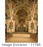 #11765 Picture Of The Church Interior At Einsiedeln Abbey Switzerland