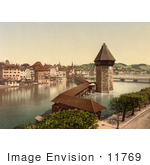 #11769 Picture Of Kapellbrucke Chapel Bridge And Wasserturm Lucerne Switzerland