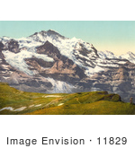 #11829 Picture Of Jungfrau Mountain And Scheidegg Pass