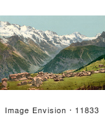 #11833 Picture Of The Highland Village Of Murren Switzerland