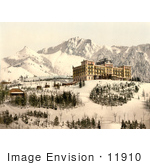 #11910 Picture of Hotel de Caux, ochers de Naye and Dent de Jaman in Winter by JVPD
