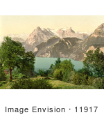 #11917 Picture Of Mountains Near Lake Lucerne Switzerland