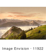 #11922 Picture Of Rigi Scheidegg And Lake Lucerne Rigi Switzerland
