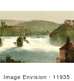 #11935 Picture Of The Rhine Falls And Laufen Castle Switzerland