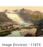 #11973 Picture Of Glacier Hotel And Rhone Glacier