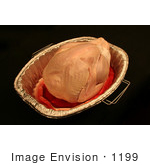 #1199 Thanksgiving Photography Of A Raw Turkey In A Pan